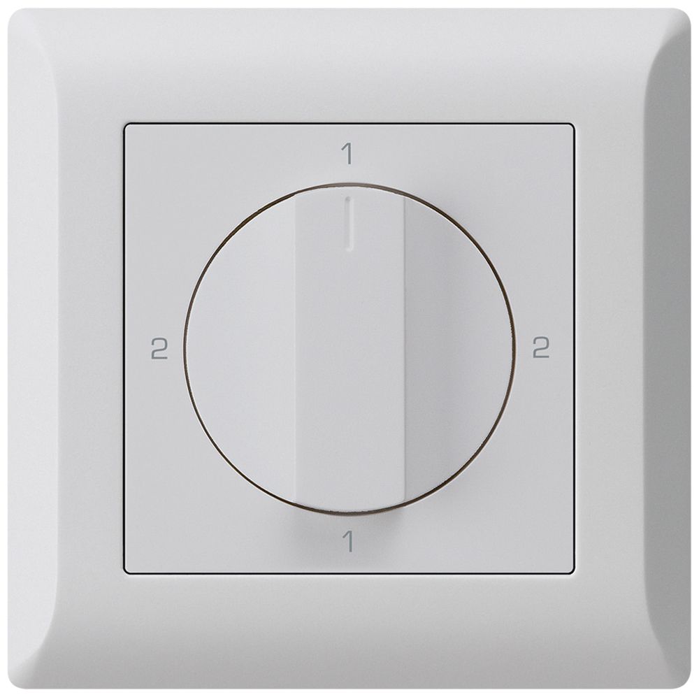 UP-Drehschalter kallysto.line 3/1L hellgrau mit Drehgriff