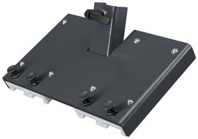 Ablage Rittal AS 4051.111 für WS540 330×200×35mm Stahl grau