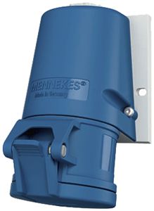 Prise AP CEE 16A 3P 6h 230V bleu Mennekes