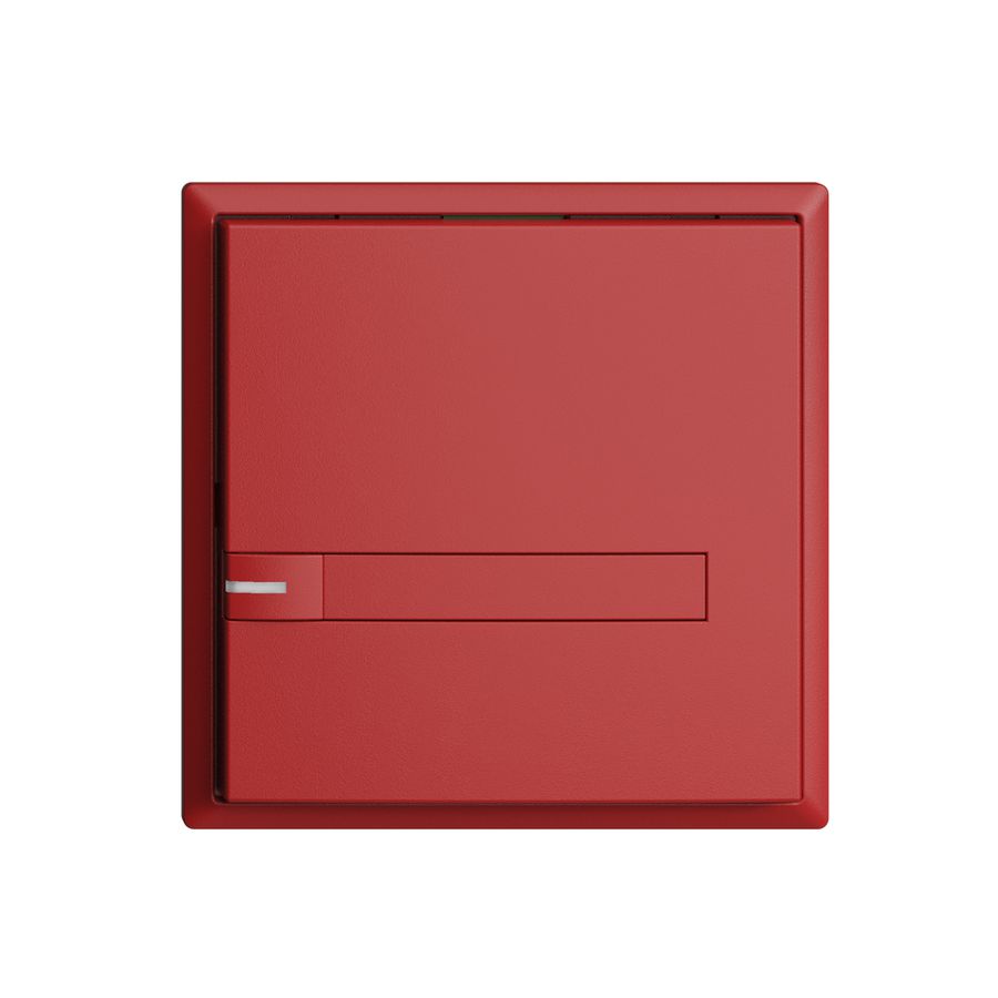 Poussoir ENC KNX 1× EDIZIOdue berry RGB avec LED avec insert papier