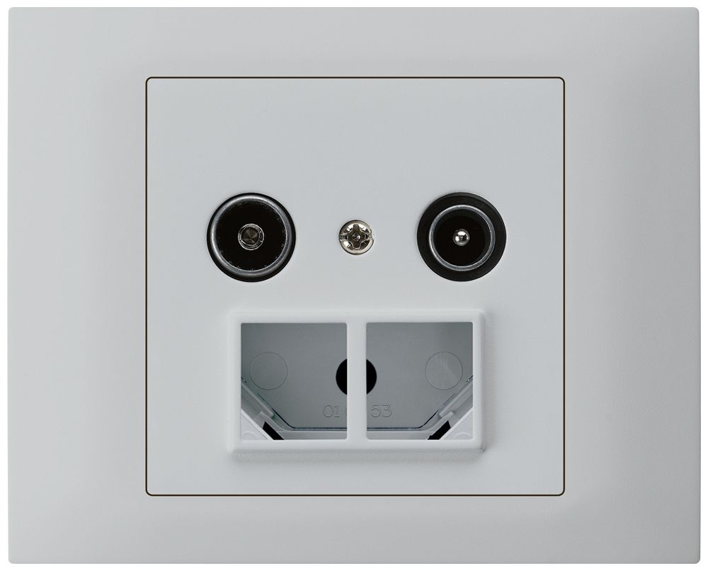 Prise d'antenne INC TV-R HMS kallysto 19dB gris clair