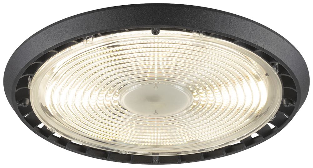 LED-Pendelleuchte SLV HIGHBAY 100/120/170/200W 32000lm 4000K Ø330mm schwarz