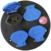 Prese INS Brennenstuhl Ø120mm piastra di montaggio 4×T13 IP44