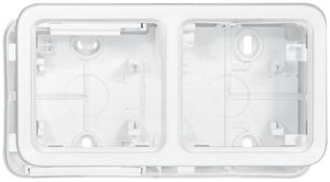 AP-Gehäuse PLEXO 1×2 weiss