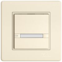 UP-Universaltaster EDIZIO.liv UNI SNAPFIX® m.LED RGB 1× 2-Tbed.Pap.cr