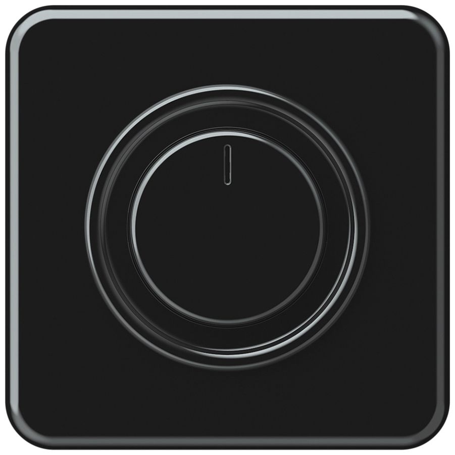 UP-Drehdimmer Uni-LED origin 230V 20…400VA/W 92×92mm schwarz