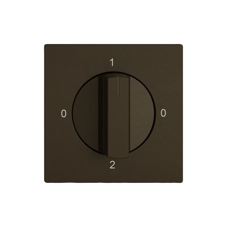 Montageset EDIZIO.liv SNAPFIX® f.Drehschalter m.Griff 0-1-0-2 br