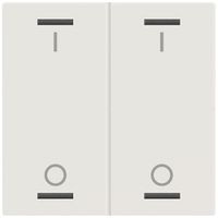 Bascule MDT TAL-60W2B11.02 1t/4a p.touches tactiles blanc mat "I/O"