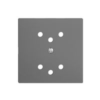 Frontplatte EDIZIOdue 2×T12 dunkelgrau