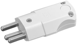 Winkelstecker Steffen STEKO MID T23 weiss 10A 250VAC