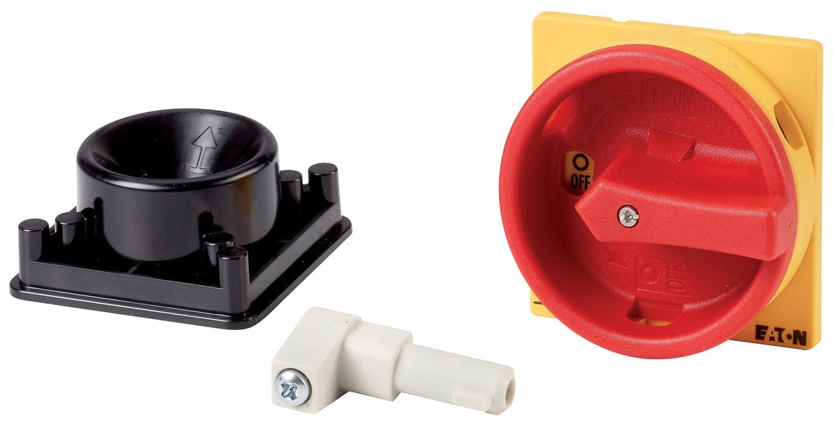 Manette rotative Eaton SVB-P1/M verrouillable Ø65×80mm secours rouge