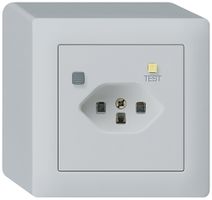 AP-Steckdose kallysto T23 FI 30mA hellgrau