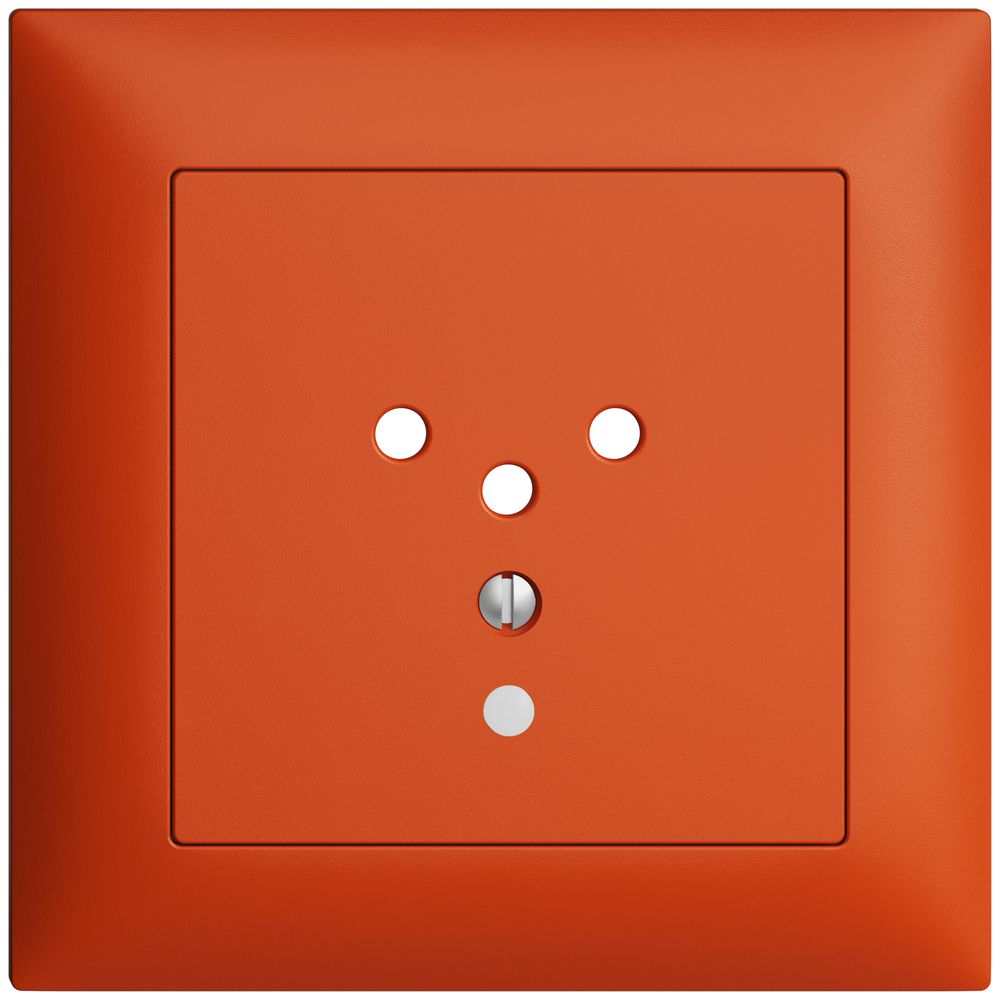 Kit frontal ENC EDIZIOdue orange 88×88mm T12, lentille,