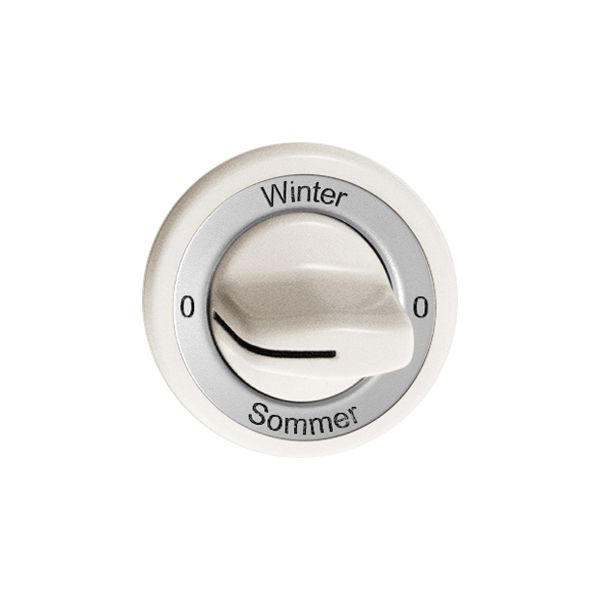Frontset 0-Winter-0-Sommer weiss für Drehschalter FH