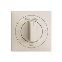 Frontset 0-Manuale-0-Aut. EDIZIOdue crema, 60×60mm für Drehschalter