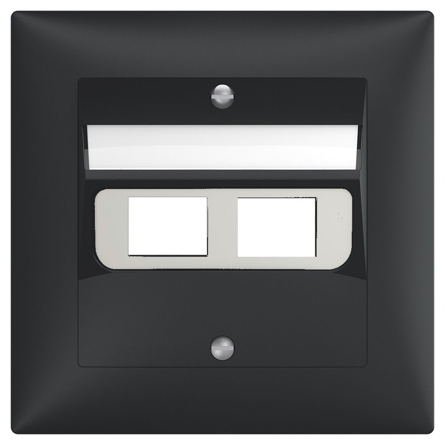Kit de recouvrement SIDUS pour 2RJ45 anthracite