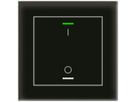 Pulsante KNX RGBW INC MDT BE-GTL1TS.B1S 1t/2a temp.vetro nero "I/O"