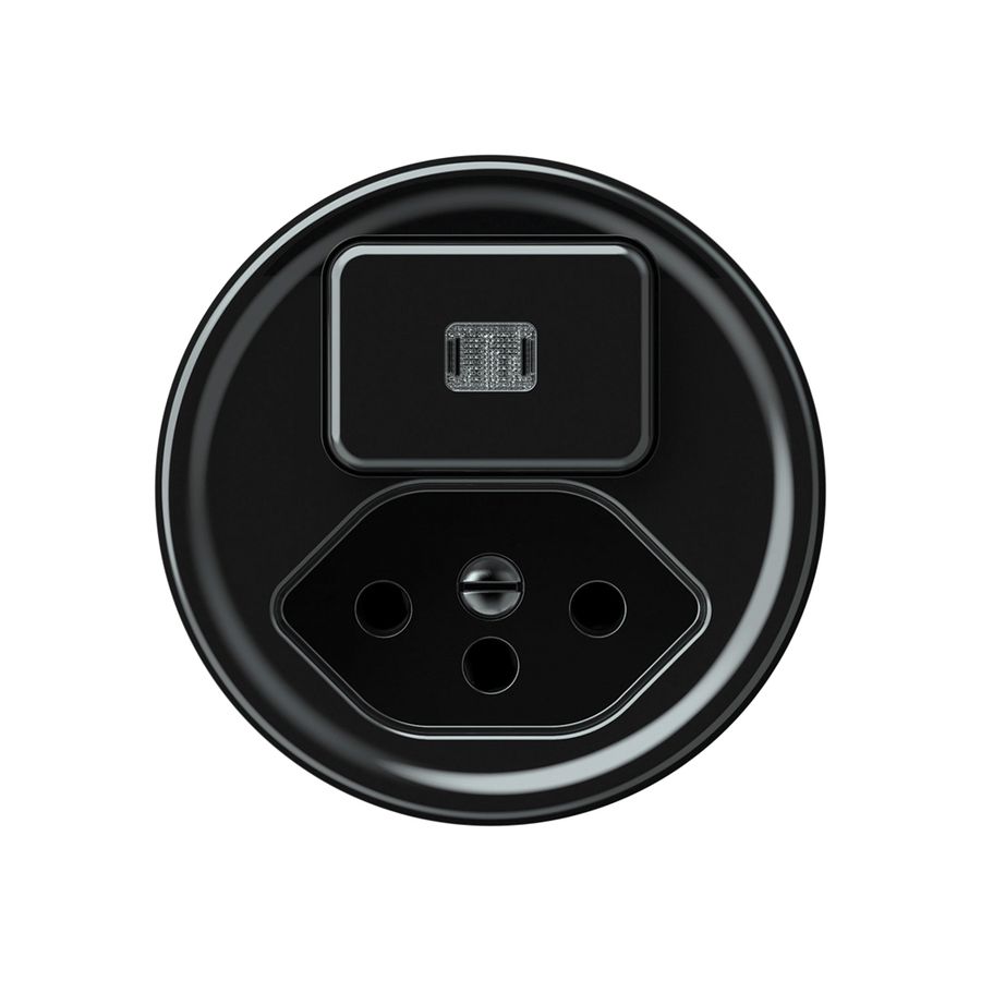 Combinazione origin sch 3 + 1×tipo 13 luminoso nero