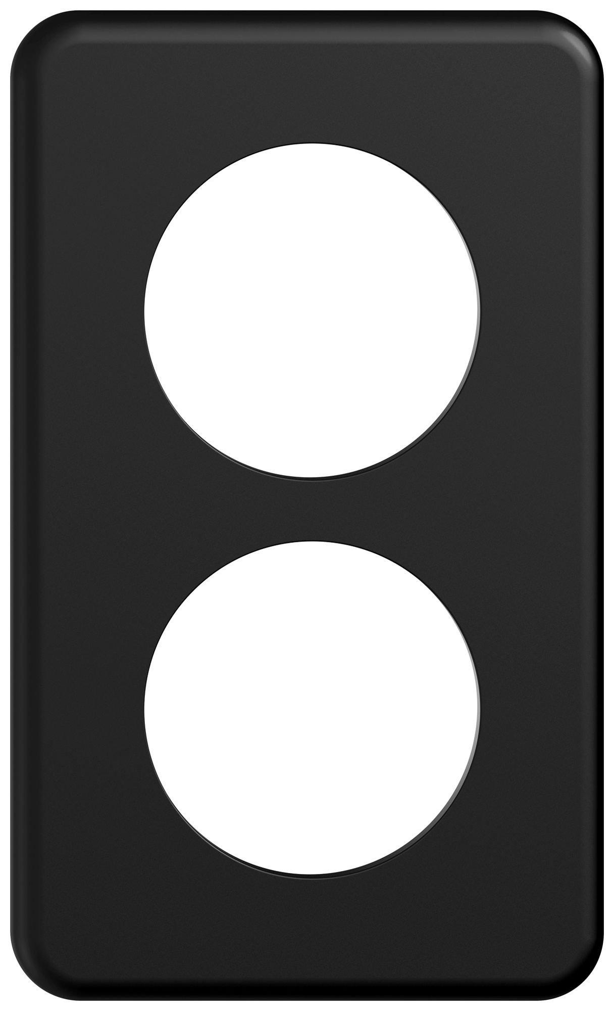 UP-Abdeckplatte STANDARDdue SNAPFIX® 2×1/1×2 2×Ø50 90×150mm sz