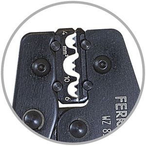 Presswerkzeug für Rohrkabelschuhe 4…10mm²