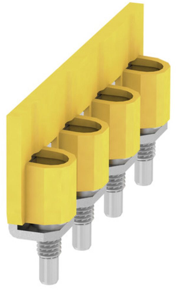 Connexion transversale Weidmüller WQV 35N/4 vissé 4L pas 16mm isolé 100A jaune