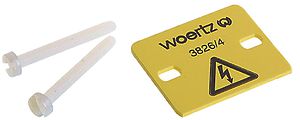 Klemmenabdeckung Woertz für 4 Doppelstockklemmen 6mm²