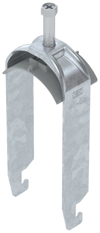 Fixation rapide BET 2056 pied à U mat.synthétique 46…52mm 2×câble acier Zn-ch-im