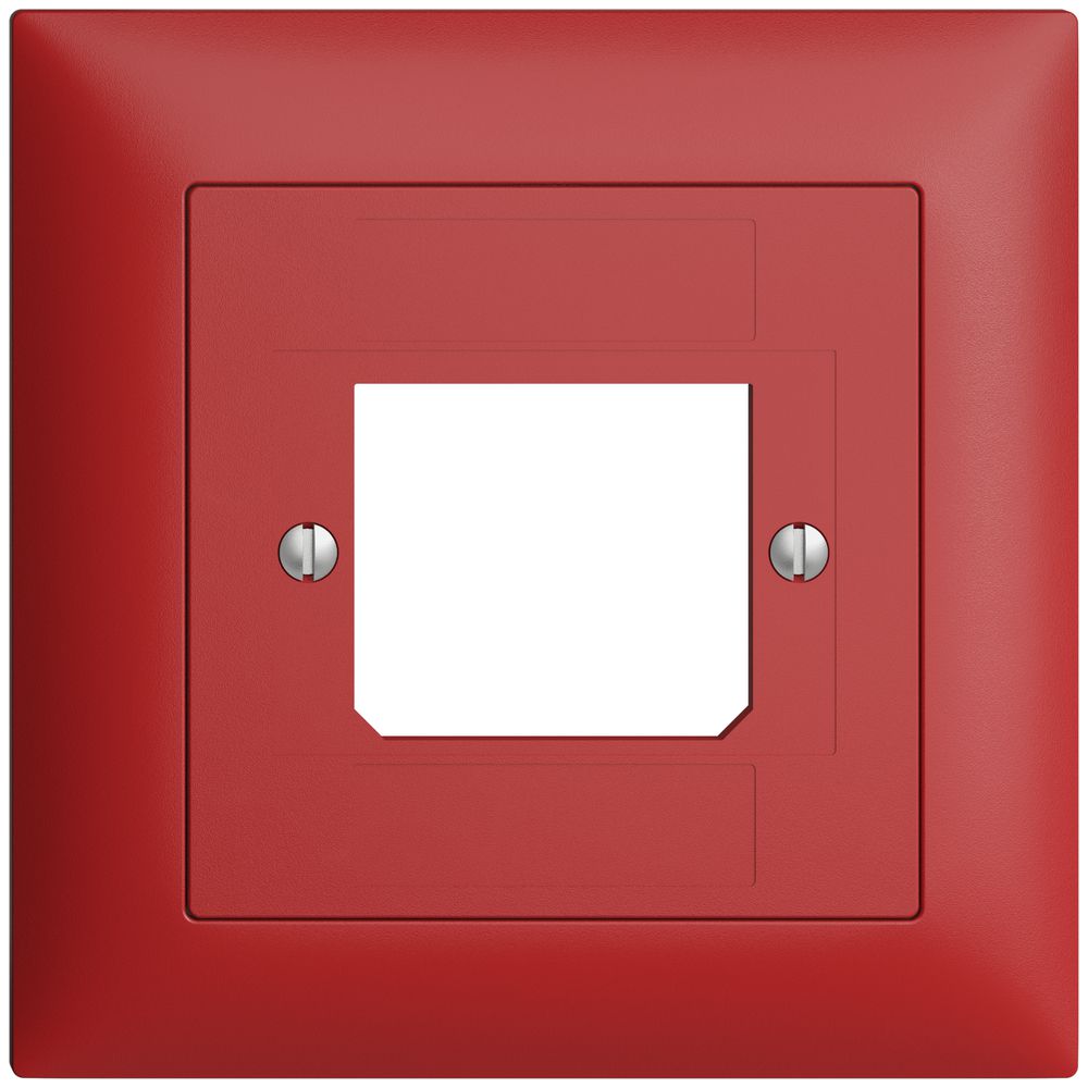 Kit frontale EDIZIOdue berry 88×88mm 1×TT 3×RJ