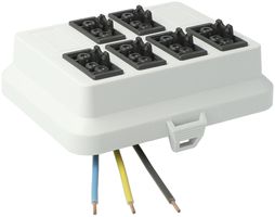 Frontteil AGRO, in: 3P H07V-U, out: 6×3P sw L1, Wieland