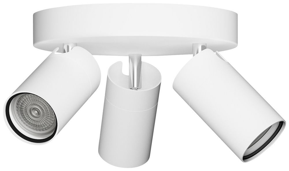 Spot Philips Idris GU10 3×5W IP44 222×196mm weiss