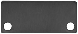 Endkappe DOTLUX für Profil/Abdeckung Alu 9J/10J schwarz, 2 Stk. mit Schrauben