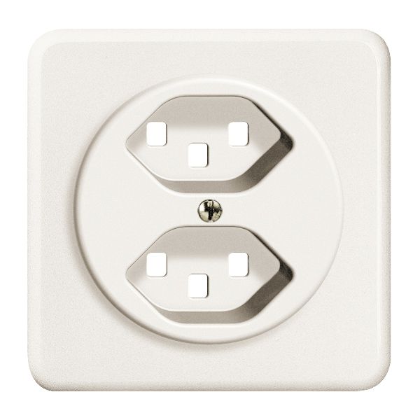 UP-Frontset FH 2×T23 weiss 86×86mm