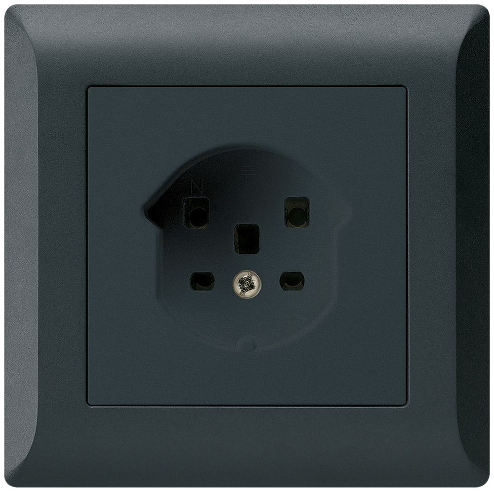 UP-Steckdose HA kallysto.line Typ 25 mit Steckklemmen schwarz