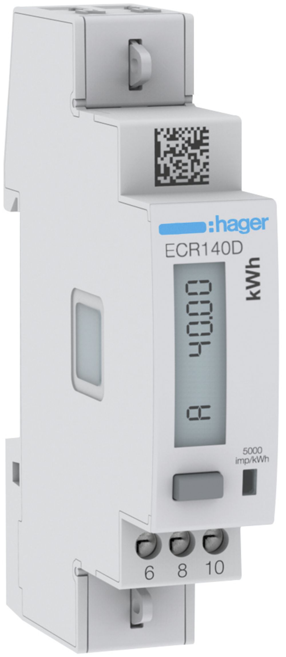 Contatore energia AMD HA ECR140D 1P diretto 40A Modbus MID import+export 0T+2T