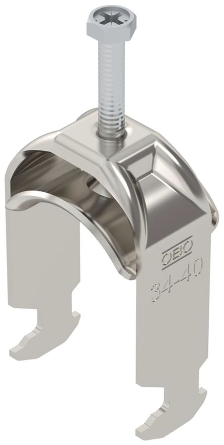 Fixation rapide BET 2056 pied à H métal 34…40mm 1×câble A2 1.4301