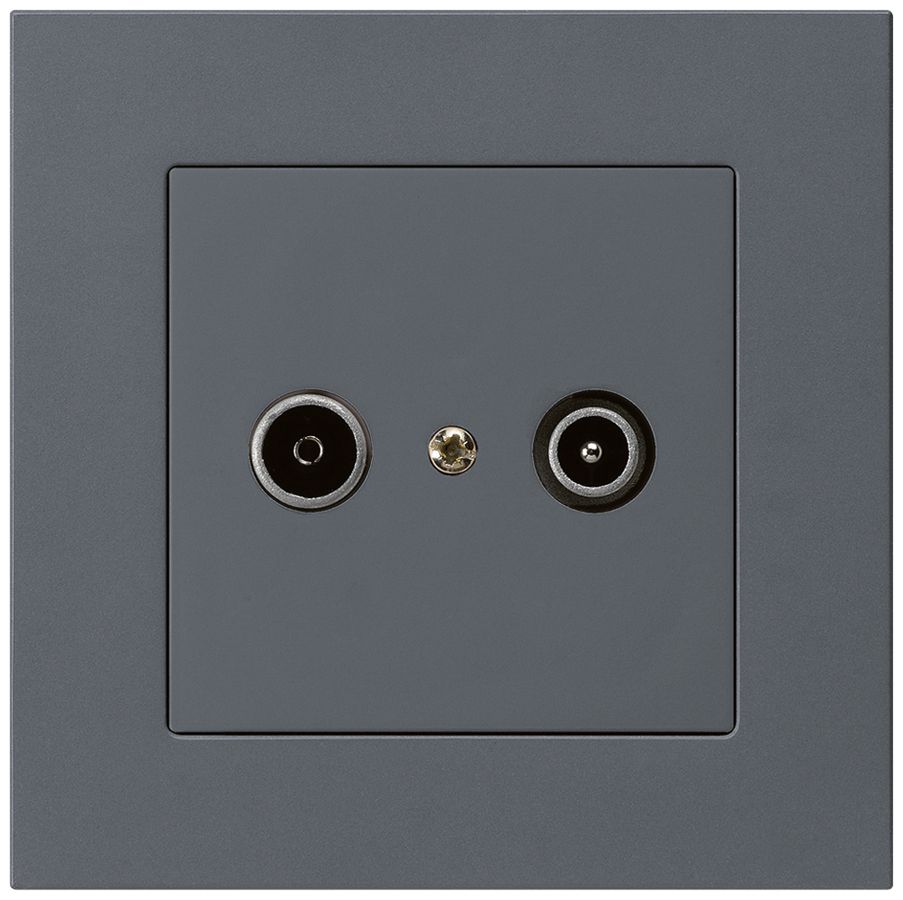 Prise de passage ENC kallysto.pro R/TV 23dB anthracite