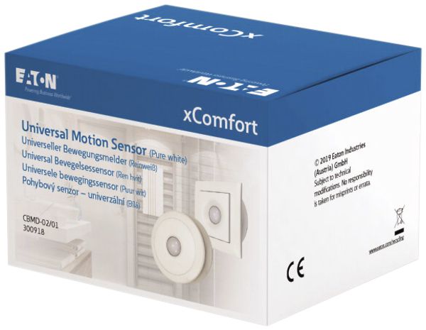 Rilevatore di movimento xComfort "Universal", 230V/a pile, bianco puro