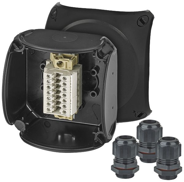 Boîte de dérivation AP Hensel RX 0207 AX Ex-2/22 7×2.5mm² 93×93×62mm IP66 no