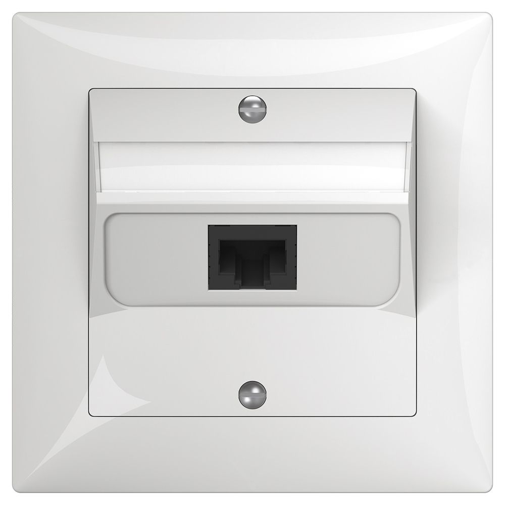 UP-Anschlussdose SIDUS 1×RJ45 weiss glänzend
