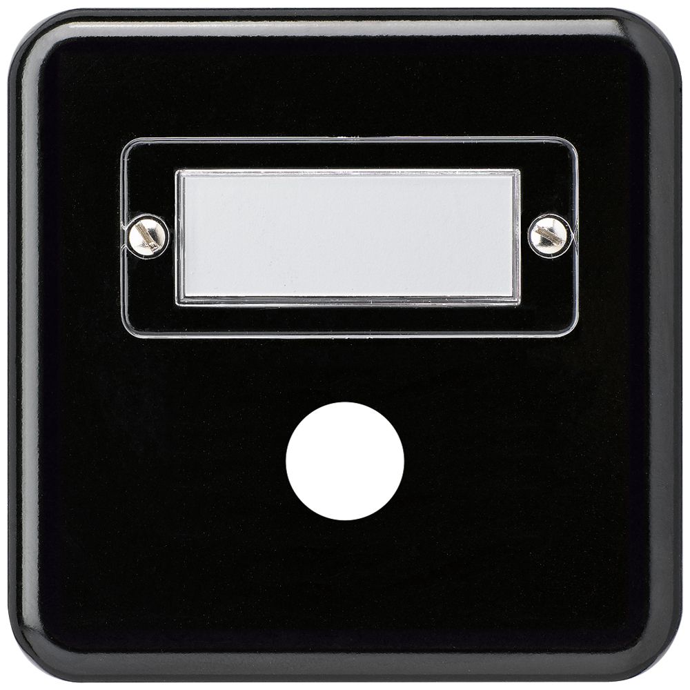 Abdeckplatte basico Gr.I 1×Sonnerie schwarz