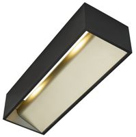 Lampada a muro LED SLV LOGS IN L 19W 1100lm 2000…3000K 300×100×70mm nero/oro