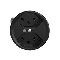 Steckdose Sdue Q, 2×T13, mit LED, schwarz