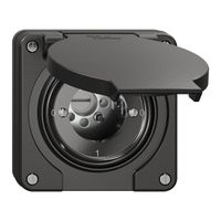 NUP-Drehschalter NEVO, 0/1L, ohne Zylinder, KS, 0-1-0-1, schwarz