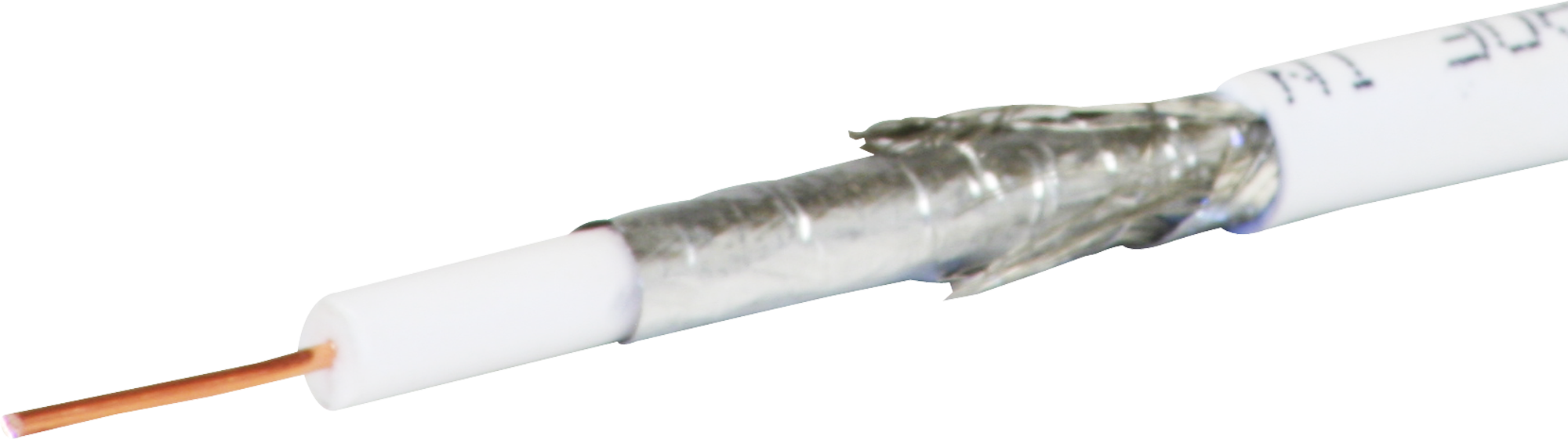 Koaxialkabel TV/R 75 Ohm DG113 ws PVC / Ring à 250 m