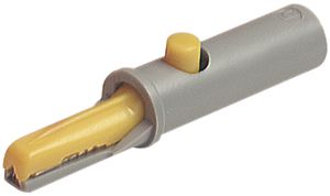Abgreifklemme AK 10 4mm System, isoliert, gelb
