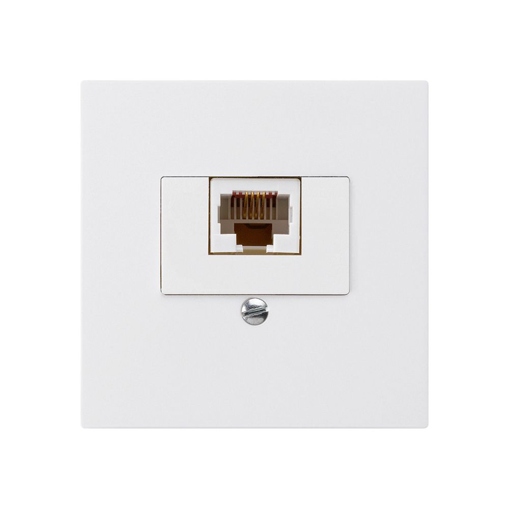 Insert pour prise de raccordement kallysto 1×RJ45u blanc