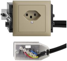 Presa INS EDIZIOdue T23 L1 sand 49…69mm per cavo piatto Technofil