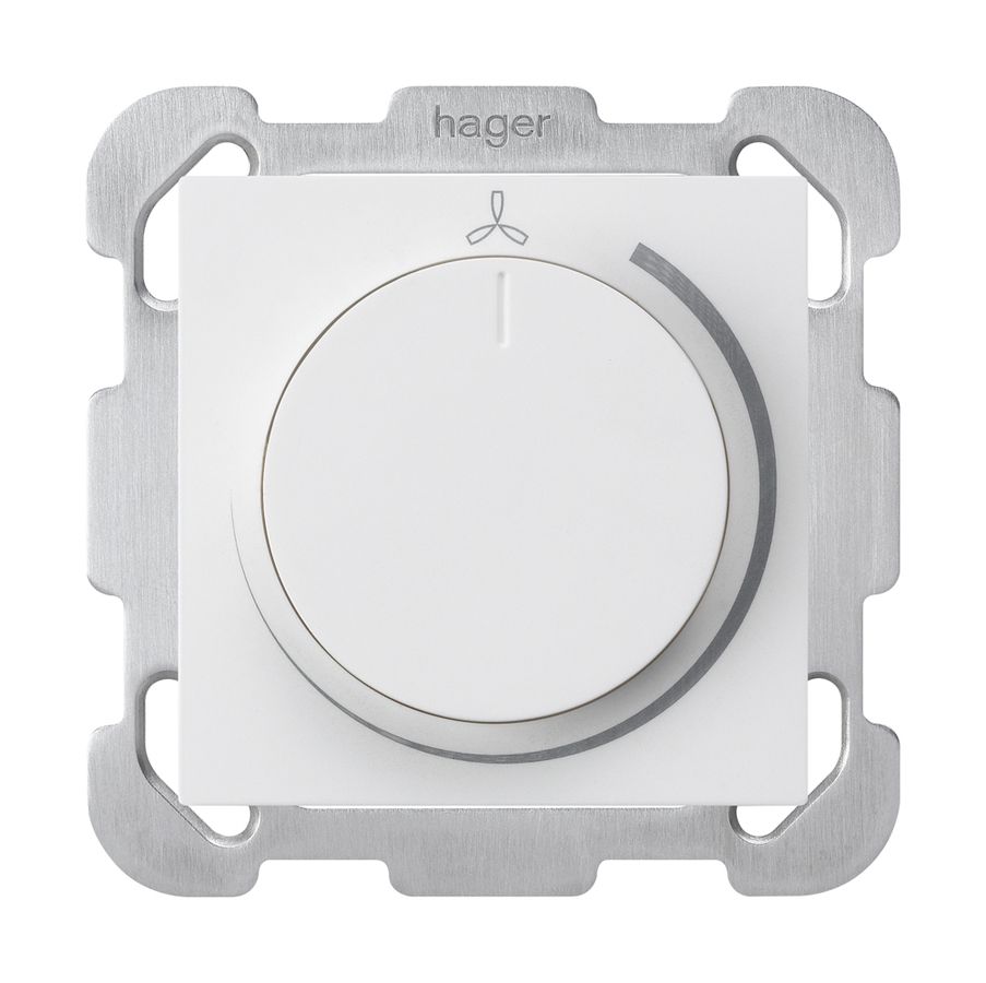 Régulateur de vitesse ENC blanc kallysto 25…600VA avec plaque de fixation