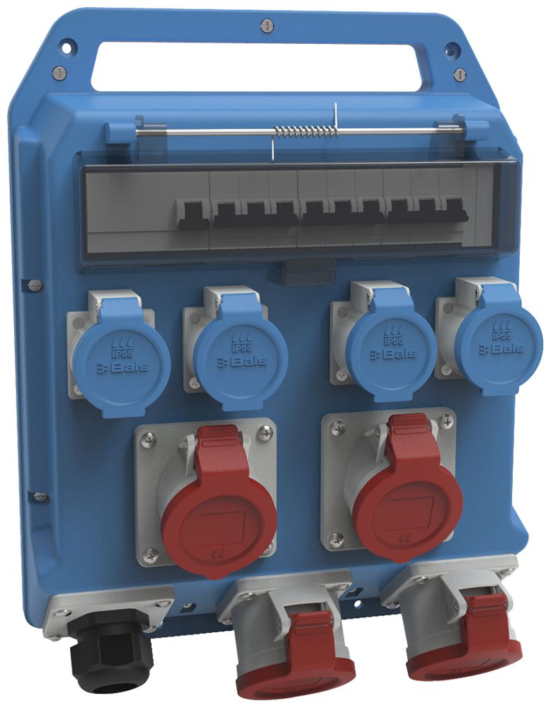 Stromverteiler Bals EVKB 73-23/63A 4×T23 2×CEE16 2×CEE32 1×FI 3×LS