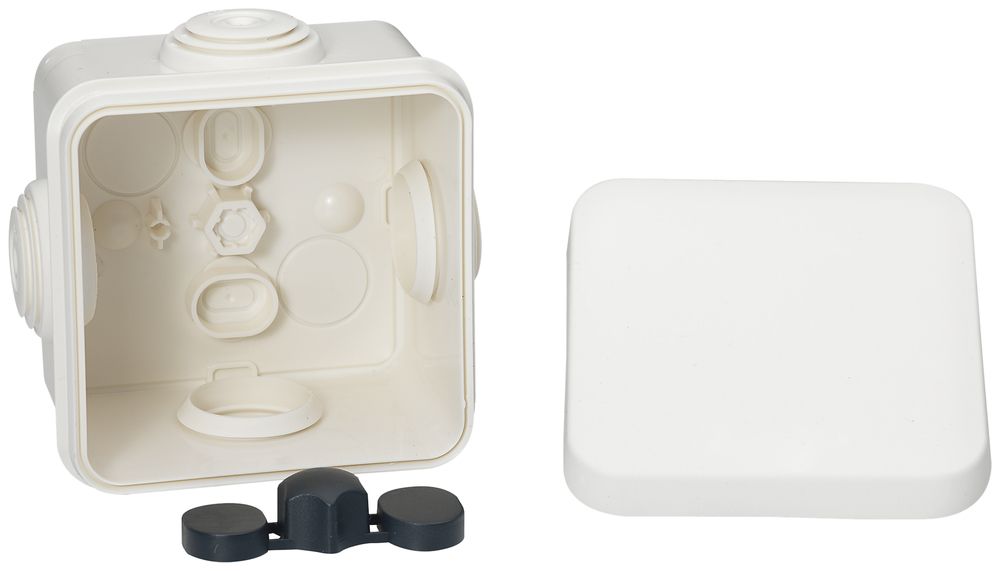 AP-Abzweigdose Mureva 65×65×45mm leer weiss IP55